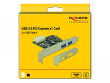 DeLOCK 89243 interface-kort/adapter Intern USB 3.2 Gen 1 (3.1 Gen 1)