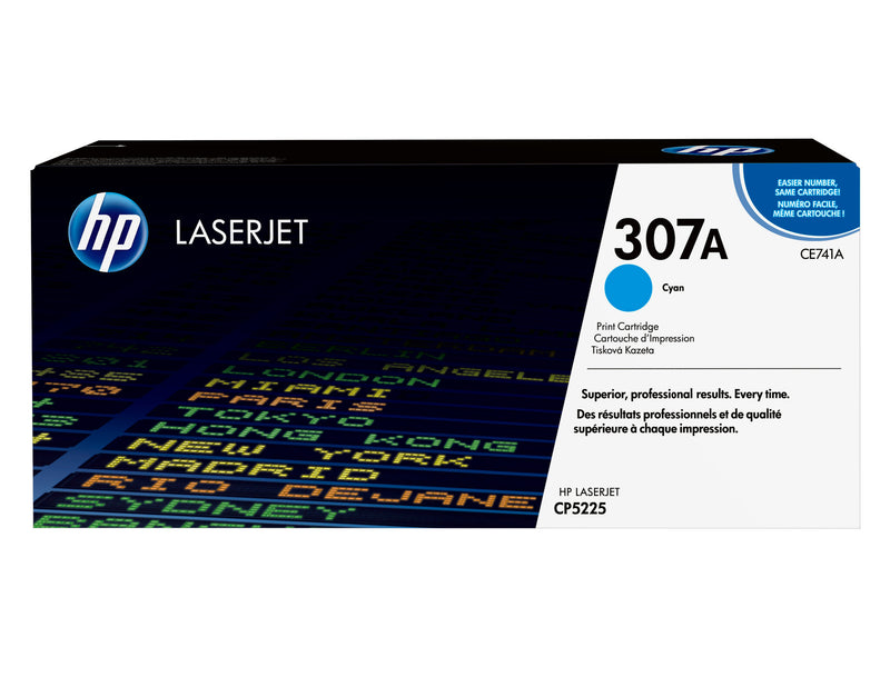 HP Original 307A LaserJet-tonerpatron, cyan