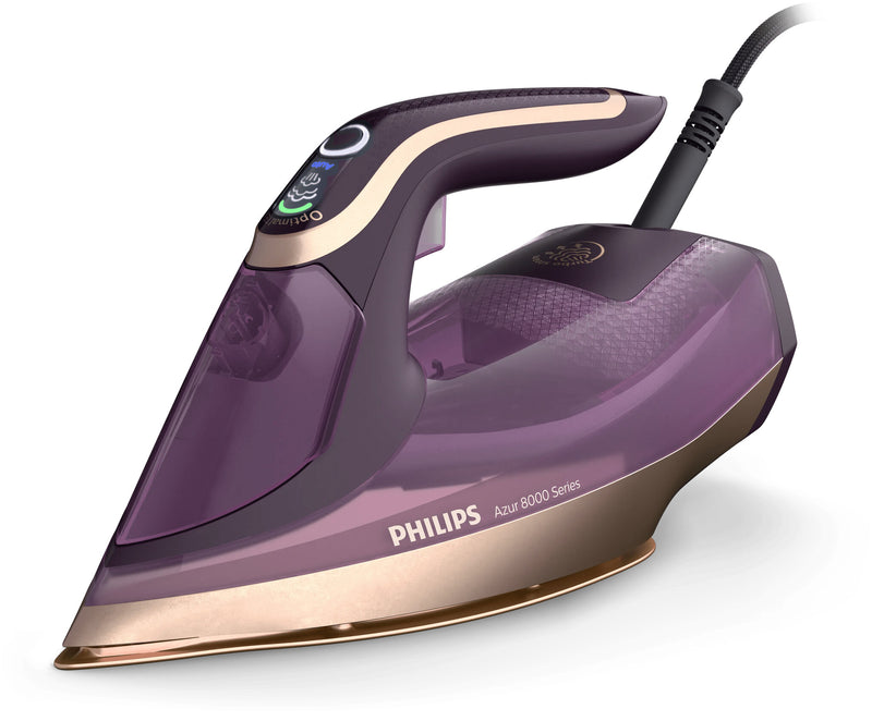 Philips DST8040/30 strygejern Dampstrygejern SteamGlide Elite-strygesål 3000 W Lilla