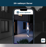 Arlo Pro 5 2K+ udendørs sikkerhedskamera, 2 kamera Sæt