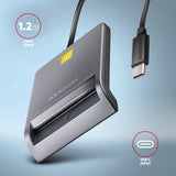 Axagon CRE-SM3TC smartcard læser Indendørs USB USB Type-C Grå