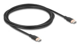 DeLOCK 81239 USB-kabel USB 2.0 2,5 m USB C 0,48 Gbit/sek. 60 W Sort