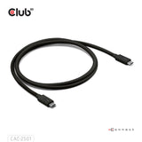 CLUB3D CAC-2501 Thunderbolt kabel 1 m 120 Gbit/sek. Sort