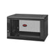 APC NetShelter WX 6U Single Hinged Wall-mount Enclosure 400mm Deep Vægmonteret stativ Sort