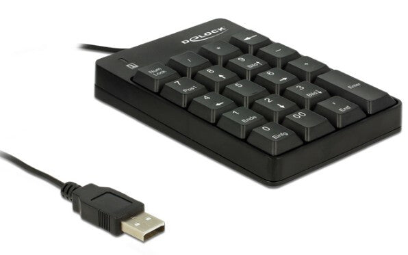 DeLOCK 12481 numerisk tastatur Universel USB Sort
