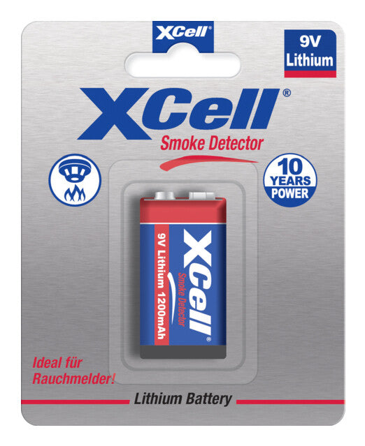 XCell 138482 husholdningsbatteri Genopladeligt batteri 9V Lithium