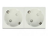 DeLOCK 81322 stikkontakt CEE 7/3 Hvid