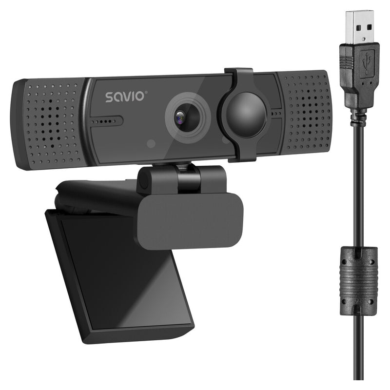 Savio CAK-05 webcam 3,7 MP 2560 x 1440 pixel USB Sort