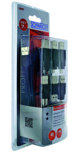 Schwaiger CAUSET531 USB-kabel USB 2.0 USB A 0,48 Gbit/sek. Sort