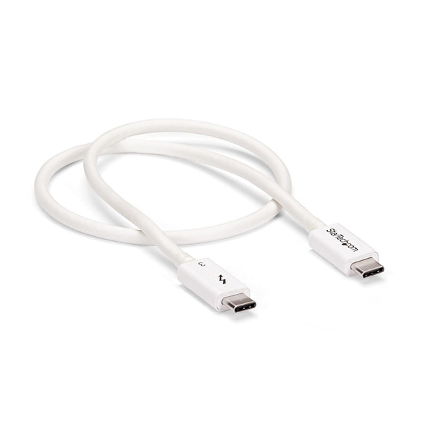 StarTech.com TBLT34MM50CW Thunderbolt kabel 0,5 m 40 Gbit/sek. Hvid