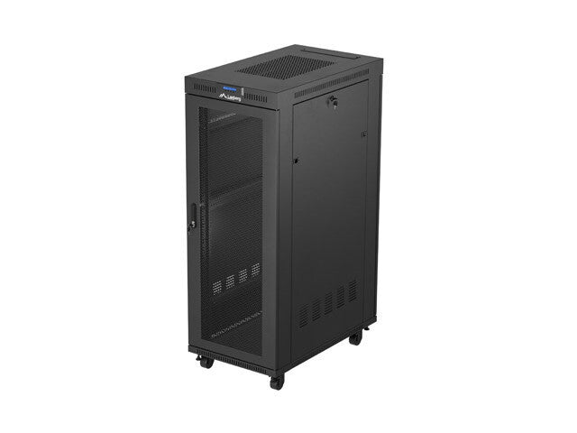 Lanberg FF01-6032-23BL stativ 32U Fritstående reol Sort