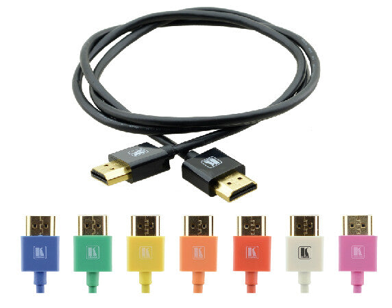 Kramer Electronics 3m HDMI m/m HDMI-kabel HDMI Type A (Standard) Sort