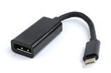 Gembird A-CM-DPF-01 USB grafisk adapter 3840 x 2160 pixel Sort