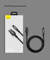 Baseus CALWJ-A01 Lightning kabel 2 m Sort