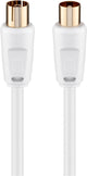 Goobay 67282 koaxial kabel 1,5 m Koaksial Hvid