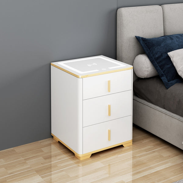 Extralink LOCKSTAR SEJF ELEKTRONICZNY, SZAFKA NOCNA Z LADOWANIEM INDUKCYJNYM