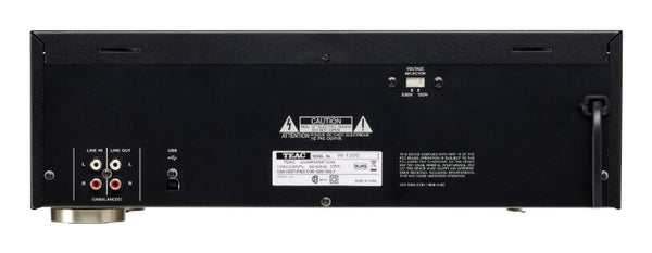 TEAC W-1200 Kassettebåndoptager 2 kort Sort