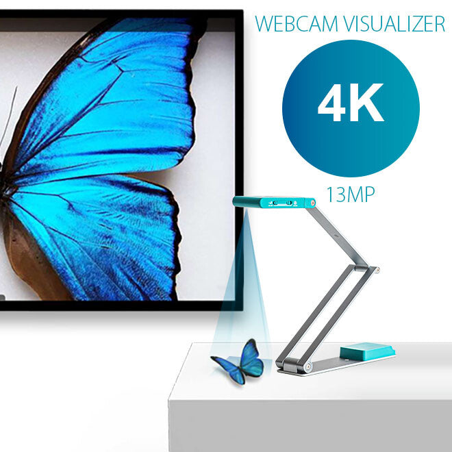 I.R.I.S. IRIScan Visualizer 7 + Readiris Dyslexic 2.0 Overhead scanner 4160 x 3120 dpi A3 Arktisk blå, Sølv