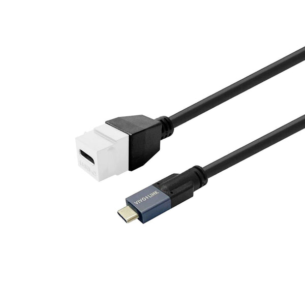 Vivolink PROKEYUSBCFM0.5W USB-kabel USB 3.2 Gen 2 (3.1 Gen 2) 0,5 m USB C Hvid