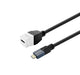 Vivolink PROKEYUSBCFM0.5W USB-kabel USB 3.2 Gen 2 (3.1 Gen 2) 0,5 m USB C Hvid