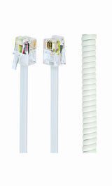 Gembird TC4P4CS-2M-W telefonkabel Hvid