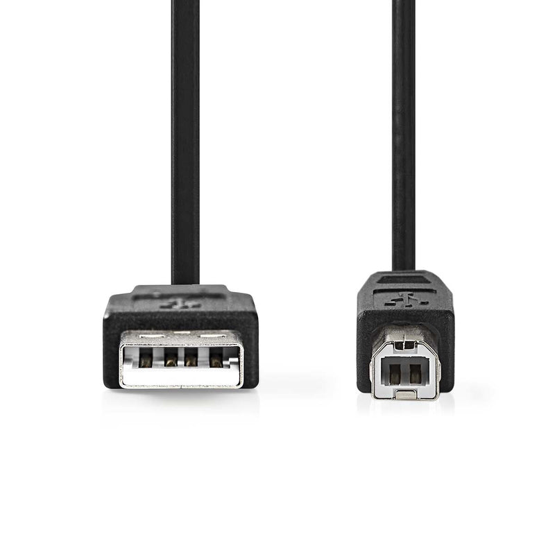 Nedis CCGL60100BK30 USB-kabel USB 2.0 3 m USB A USB B 0,48 Gbit/sek. 10 W Sort