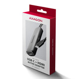 Axagon RVC-HI8KPD, USB-C -> HDMI 2.1 redukce / adaptér, 8K/60Hz, 4K/144Hz, HDR10+, PD100W 0,16 m USB Type-C HDMI + USB Type-C