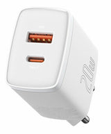 Baseus CCXJ-B02 oplader til mobil enhed Universel Hvid Vekselstrøm Hurtig opladning Indendørs