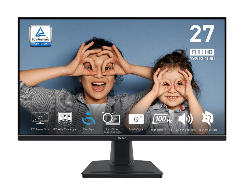 MSI Pro MP275QDE computerskærm 68,6 cm (27") 2560 x 1440 pixel Wide Quad HD LCD Sort