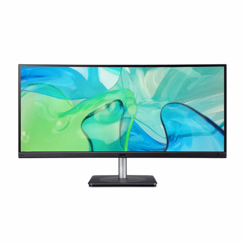 Acer CB343CUR computerskærm 86,4 cm (34") 3440 x 1440 pixel UltraWide Quad HD LED Sort, Sølv