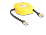 DeLOCK 80239 netværkskabel Sort, Gul 1,5 m Cat6a S/UTP (STP)