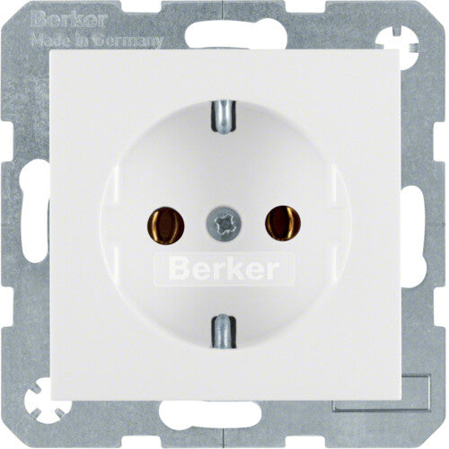 Berker 47438989 stikkontakt Type F Hvid