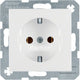 Berker 47438989 stikkontakt Type F Hvid
