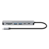 Manhattan 190442 dockingstation Ledningsført USB 3.2 Gen 1 (3.1 Gen 1) Type-C Grå