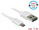 DeLOCK 84807 USB-kabel USB 2.0 1 m USB A Micro-USB B 0,48 Gbit/sek. Hvid