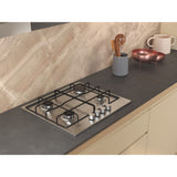 Whirlpool TGML 650 IX Rustfrit stål Indbygget 58 cm Gaskomfur 4 zone(s)