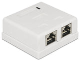 DeLOCK 86269 stikdåse RJ-45 Hvid