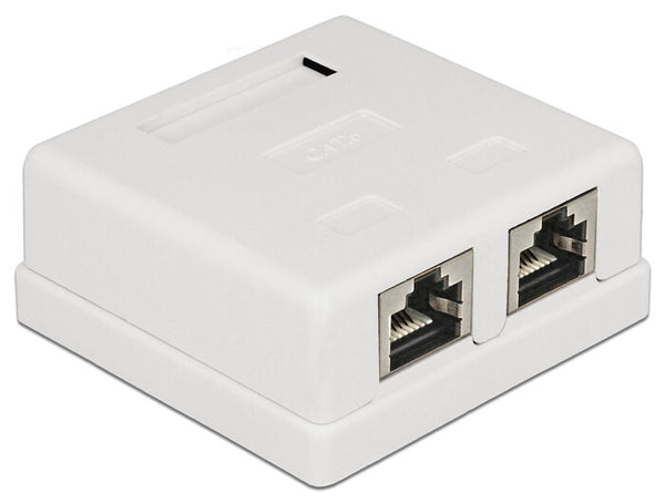 DeLOCK 86269 stikdåse RJ-45 Hvid