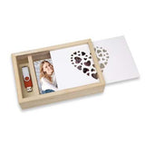 ZEP LOVE BOX USB Opbevaringsboks Rektangulær Træ Hvid, Træ
