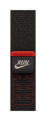 Apple Nike Sport Loop Band Sort Nylon, Genanvendt polyester, Elastan