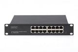 Digitus DN-80115-1 netværksswitch Ikke administreret Gigabit Ethernet (10/100/1000) 1U Grå