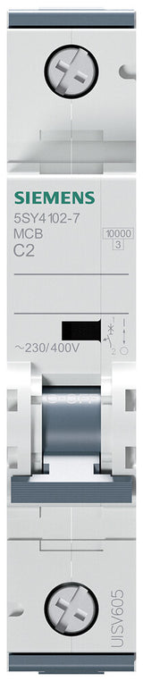 Siemens LS 4102 7 - Leitungsschutzschalter Char. C 2 A 1 polig kredsløbsafbryder