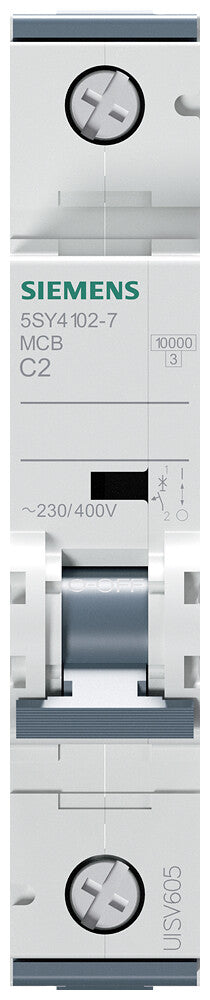 Siemens LS 4102 7 - Leitungsschutzschalter Char. C 2 A 1 polig kredsløbsafbryder