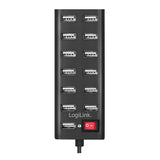2Direct UA0126 interface hub USB 2.0 480 Mbit/s Sort