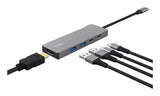 Trust 26062 interface hub USB Type-C Grå