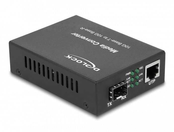 DeLOCK 86861 netværksomformer til medie 10000 Mbit/s Sort