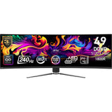 MSI MPG 491CQPXDE QD-OLED computerskærm 124,5 cm (49") 5120 x 1440 pixel Dual QHD Sort