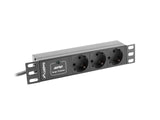 Lanberg PDU-03F-0200-BK strømforsyningsenhed (PDU) 3 AC stikkontakt(er) 1U Sort