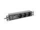 Lanberg PDU-03F-0200-BK strømforsyningsenhed (PDU) 3 AC stikkontakt(er) 1U Sort