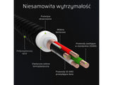 Green Cell KABGCSET06 Lightning kabel 2 m Sort